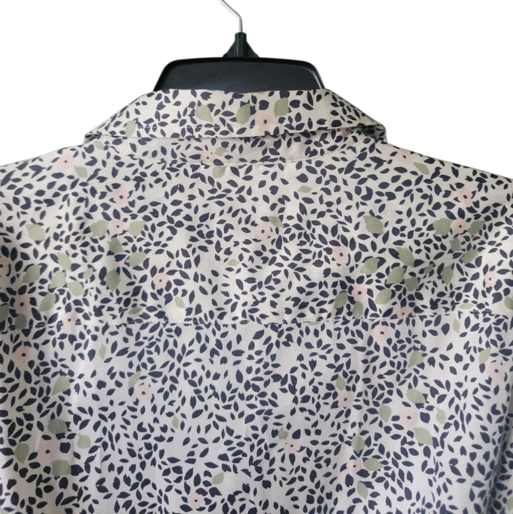 UNTUCKIT For Her/Phoebe Floral Print/ Wms Long Sleeve/Button Shirt Medi Dress/14 - Picture 7 of 10